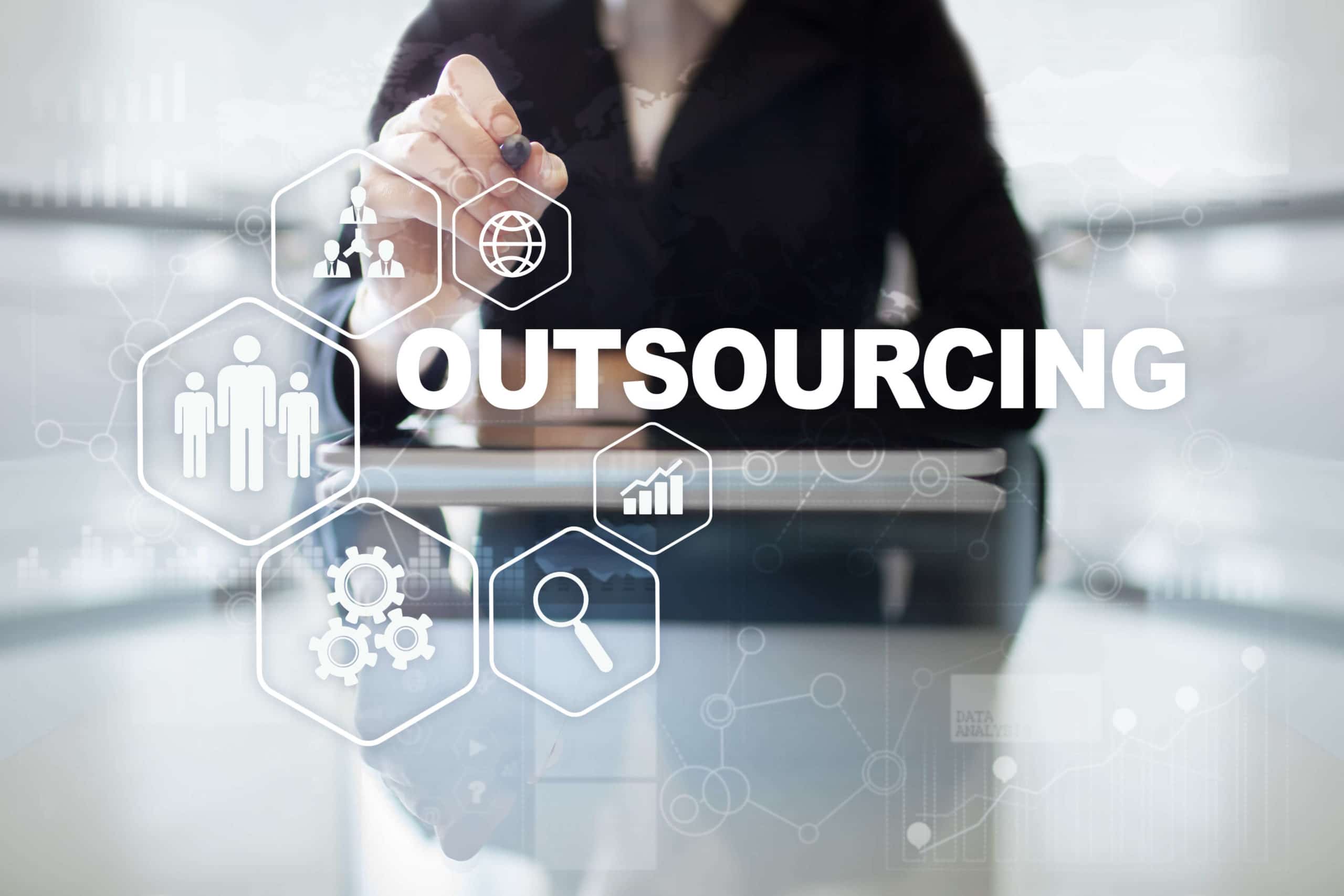 Visualisierung zum Thema Outsourcing